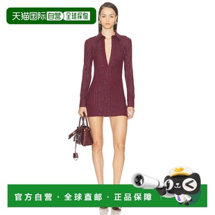 1h可退 香港直邮The Attico 女士 铆钉迷你连衣裙 251WCA00456