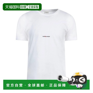 男士 white白色 Laurent 1h可退 圣羅蘭 T恤 香港直郵Saint 基礎(chǔ)款