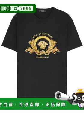 香港直邮Versace 短袖T恤 10139441A11472范思哲男装