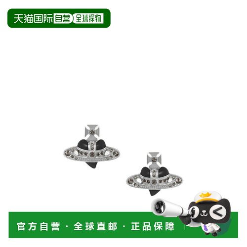 1h可退 Vivienne Westwood 水钻心形耳环 6201033K02P136