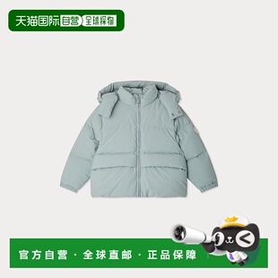 欧洲直邮Bonpoint小樱桃 Jessie女童灰蓝色连帽羽绒服保暖防水