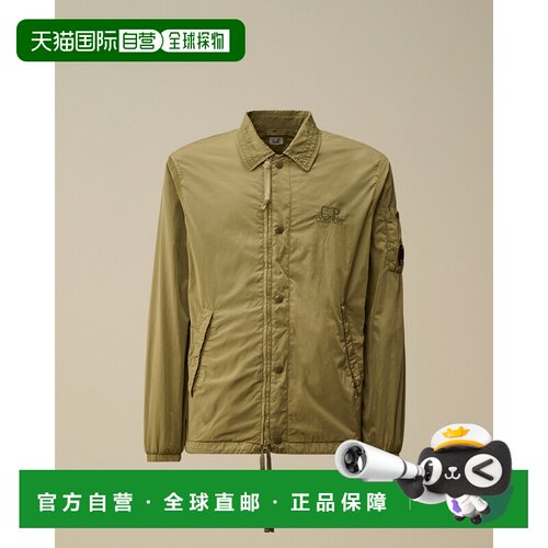 香港直邮cpcompany Chrome-R Graphic Zipped Overshirt（拉链工