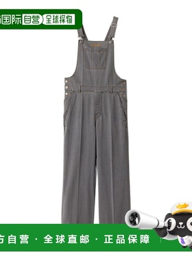 香港直邮Miu Miu 刺绣徽标背带裤套装 GWZ00415MPSOOO