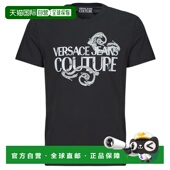 Jeans 短袖 Couture 欧洲直邮Versace 男士 76GAHG00 T恤 黑色