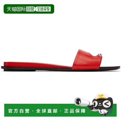 1h可退 香港直邮Tory Burch 托里 伯奇 女士 红色 Pierced 凉鞋 1