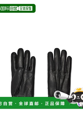 1h可退 香港直邮Ugg 男士 3 Point 皮革手套 black黑色 舒适时尚