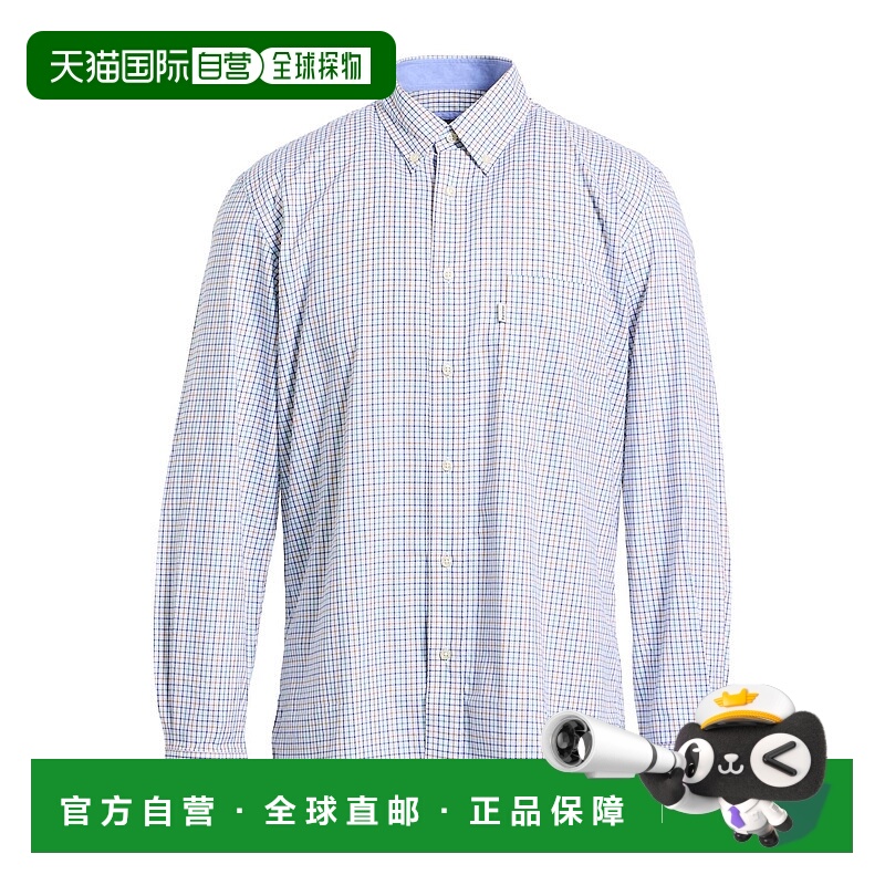 1h可退 香港直邮barbour 巴伯尔 男士 格纹衬衫 white白色 舒适时