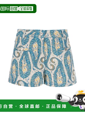 1h可退 香港直邮Etro 艾特罗 女士 CON STAMPA 佩斯利短裤 WRNG00