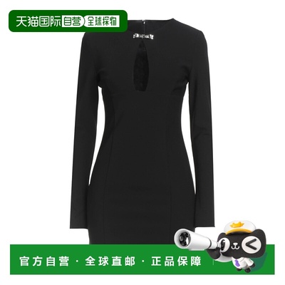 1h可退 香港直邮Blumarine 蓝色情人 女士 高雅连衣裙 black黑色