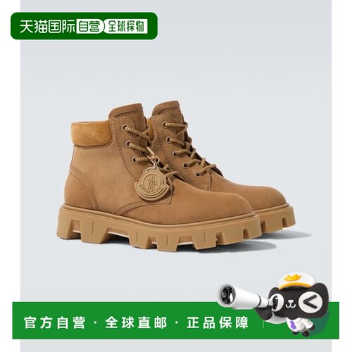 香港直邮Moncler 盟可睐 男士 Peak City男鞋绒面革短靴 厚底鞋
