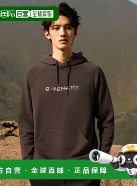 香港直邮Givenchy 徽标连帽卫衣 BMJ02630AF纪梵希