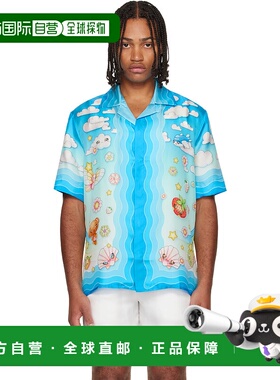 1h可退 香港直邮Casablanca 男士 蓝色 Kawaii Motif Short Sleev