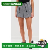 方格棉布连腰带短裤 1h可退 女士 Neci 香港直邮SEA 海洋