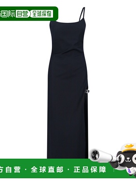 1h可退 香港直邮Coperni 女士 黑色连衣裙 COPR166F2043BLK长裙