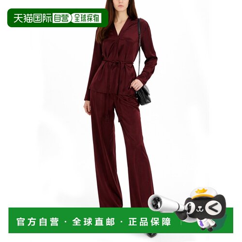 1h可退 香港直邮TORY BURCH 女士休闲裤 176406600 SS2026 酒红色