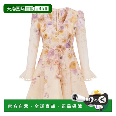 香港直邮Zimmermann Memento 刺绣迷你连衣裙 4693DF252