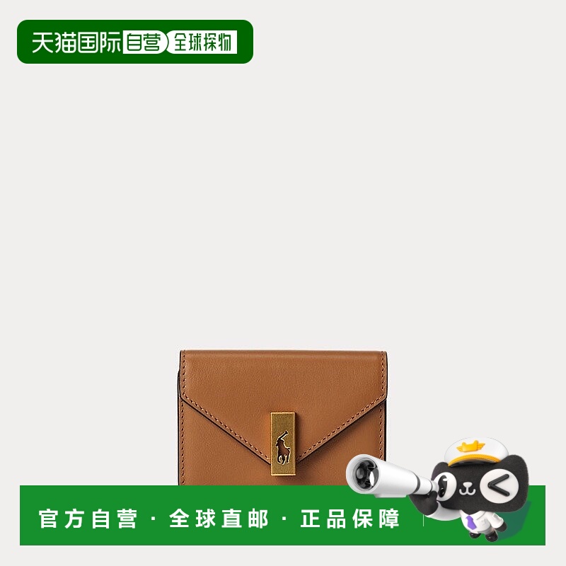 自营欧洲直邮RalphLauren拉夫劳伦 PoloPolo ID 皮革折叠卡包