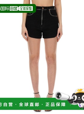 1h可退 香港直邮versace 范思哲 女士 仿旧纽扣短裤 76HAD522DW06