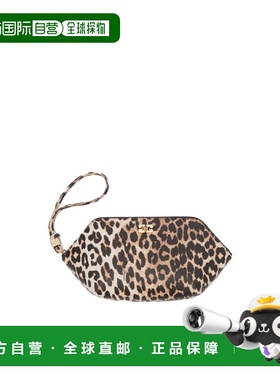 香港直邮Ganni Bou 豹纹化妆包 B3010040