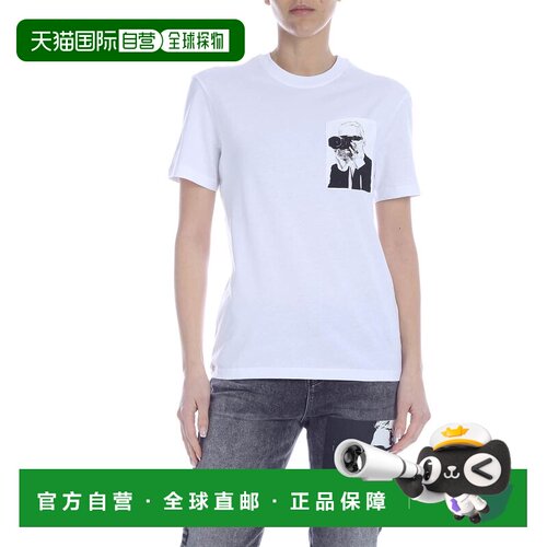 香港直邮KARL LAGERFELD 女士T恤 200W1793100 SS【付后1h可退】
