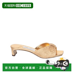 香港直邮Jimmy Choo 方头高跟一脚蹬凉鞋女鞋 J000174370