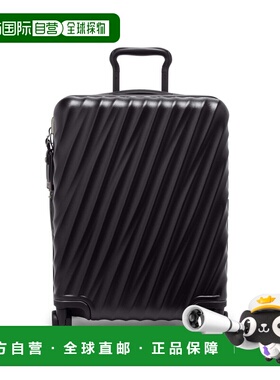 自营欧洲直邮Tumi途明 19 Degree黑色聚碳酸酯拉链口袋行李箱男女