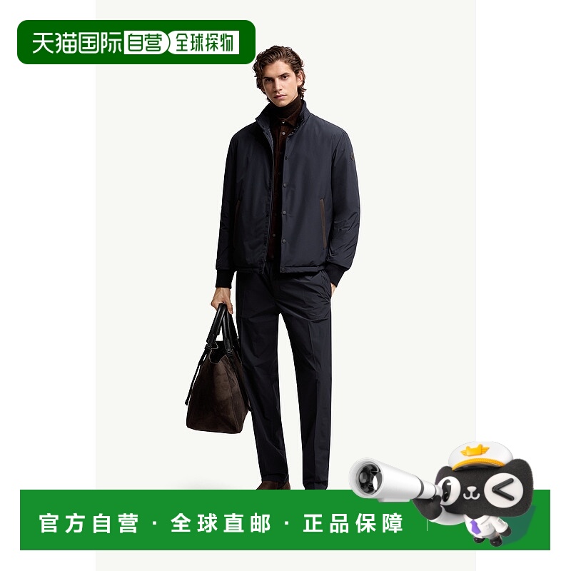 欧洲直邮MONCLER (2025) 皮革饰边短款羽绒服 Lanques