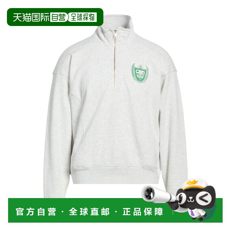 1h可退 香港直邮SPORTY & RICH 男士 运动衫 grey灰色 舒适时尚