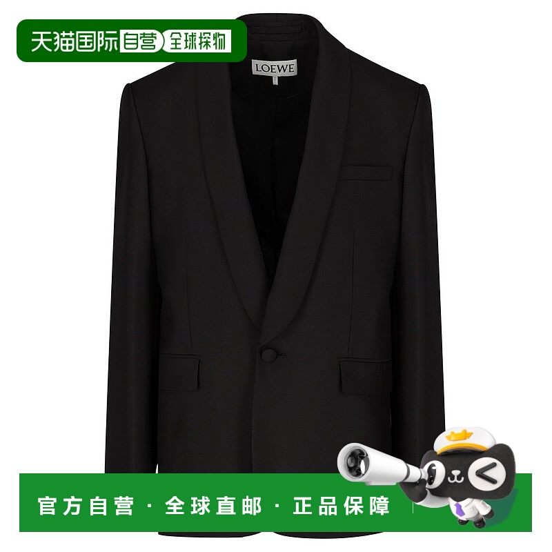 1h可退 香港直邮LOEWE 罗意威 男士 單排扣夾克 H526Y03WC21100BL