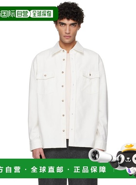 1h可退 香港直邮A.P.C. 男士 灰白色 Solid-Color Cotton 夹克 CO