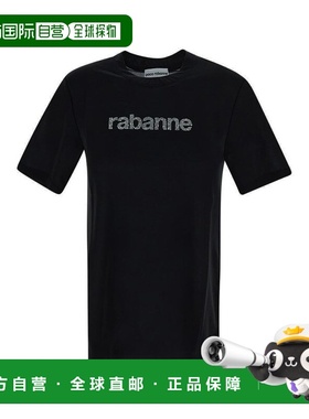 1h可退 香港直邮Rabanne 女士 logo标识短袖T恤 24PJTE151PA0211