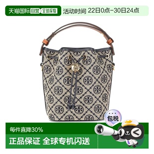 TORY BURCH汤丽柏琦TMonogram水桶包女款迷你166415-405