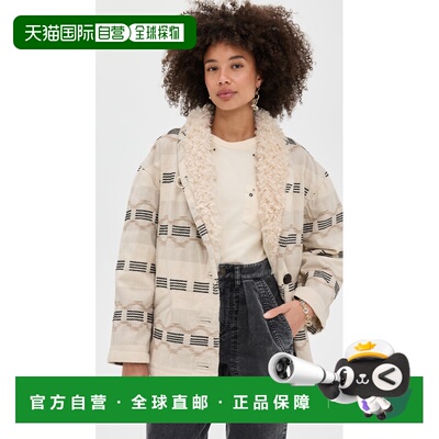 1h可退 香港直邮ISABEL MARANT 女士 Qayla 大衣 brown棕色 舒适