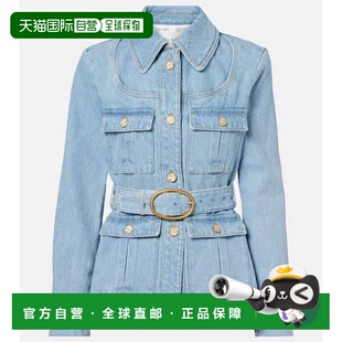 女士 1h可退 莲娜丽姿 Ricci 束带牛仔布夹克 香港直邮Nina