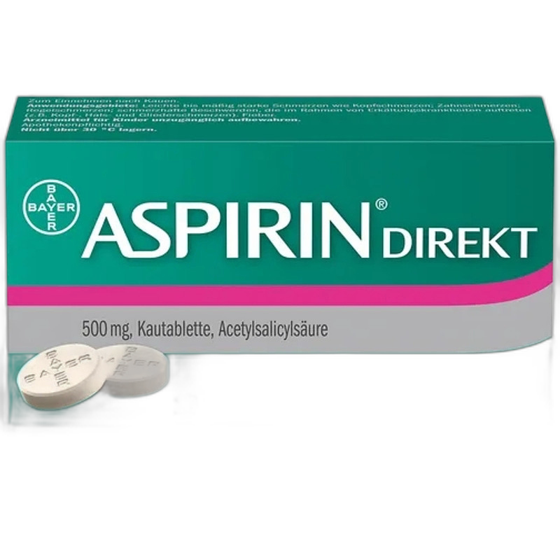 自营｜Aspirin乙酰水杨酸10片退热止痛缓解头痛咽喉痛阿司匹林