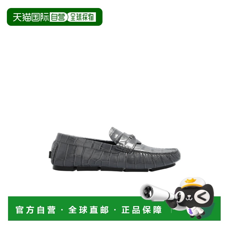 香港直邮Versace 圆头乐福鞋 10139601A09881