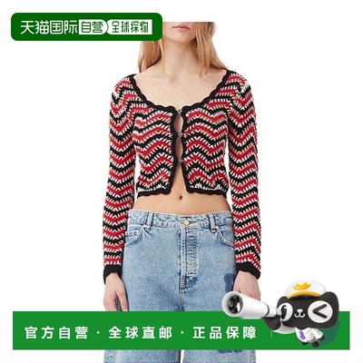 香港直邮Ganni 钩编针织开衫 K2161