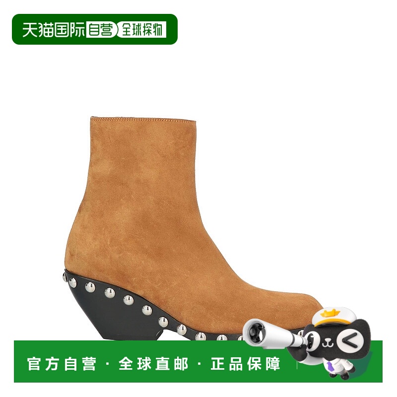 1h可退 香港直邮KHAITE 女士 脚踝靴 brown棕色 舒适时尚