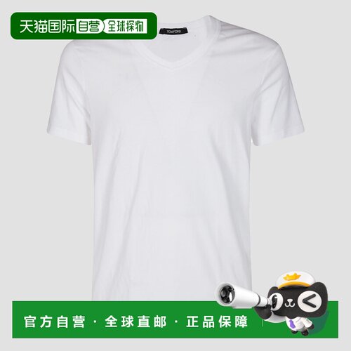 1h可退 香港直邮TOM FORD 男士T恤 T4M091040100 SS2026 白色 Und