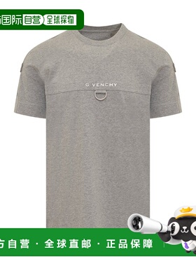 1h可退 香港直邮Givenchy 纪梵希 男士 灰色 T 恤 BM71KM3YHP