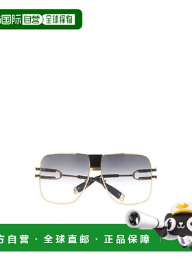 香港直邮Balmain 灰色渐变镜片徽标太阳镜 BPS103A60