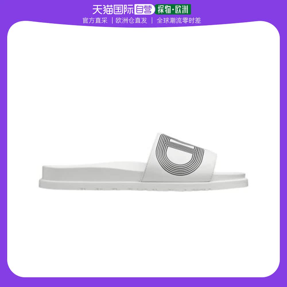 欧洲直邮Hermes爱马仕男士拖鞋小牛皮平底舒适一字一脚蹬凉爽