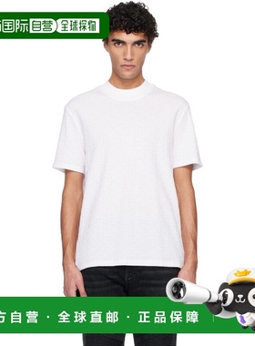 香港直邮Balmain 巴尔曼 男士 白色 Monogram Sponge T 恤 GH1EG2