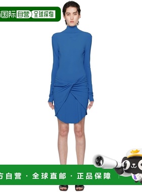 1h可退 香港直邮off-white 女士 蓝色 Twist 连衣裙 OWDB522S24FA