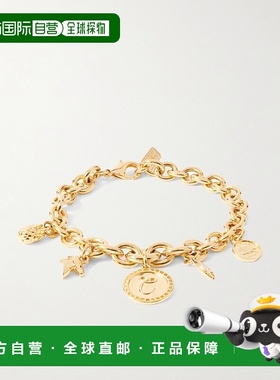 香港直邮Chloe 蔻依 女士 金属感吊坠锁链设计铜制手链 CHC25SFB4