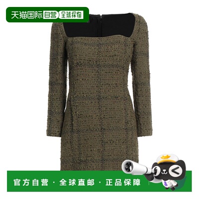 香港直邮Pinko 品高 女士 短款连衣裙 green绿色 舒适时尚包臀裙