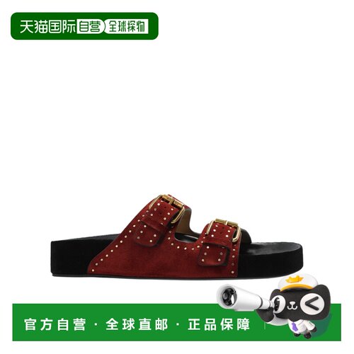 香港直邮Isabel Marant 搭扣拖鞋 SD0118FAB2B11S【付后1h可退】