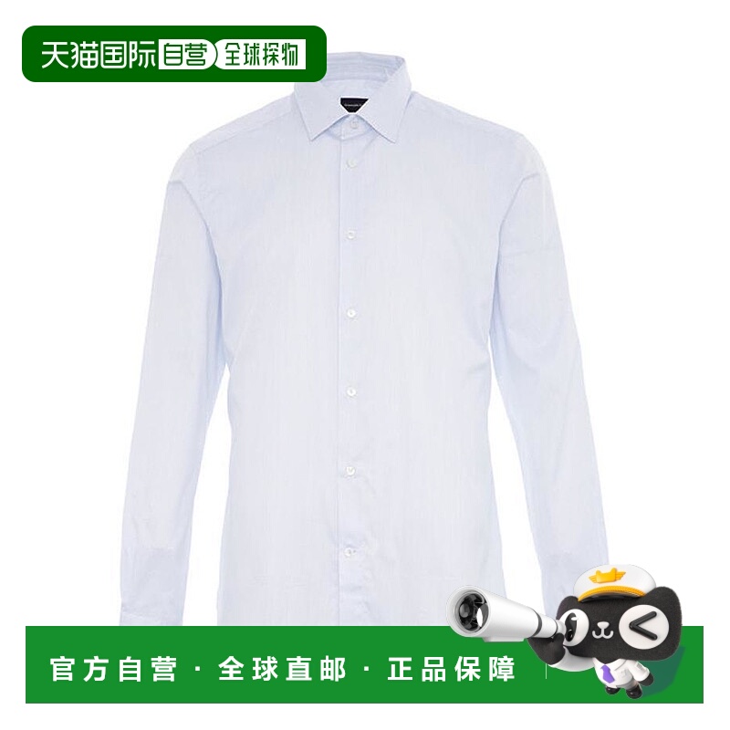 【99新未使用】香港直邮Zegna 翻领纽扣衬衫 9HS0CA601036