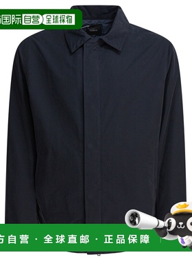 1h可退 香港直邮VINCE 男士 灰色尼龙夹克 M10414053A403CBLGREY