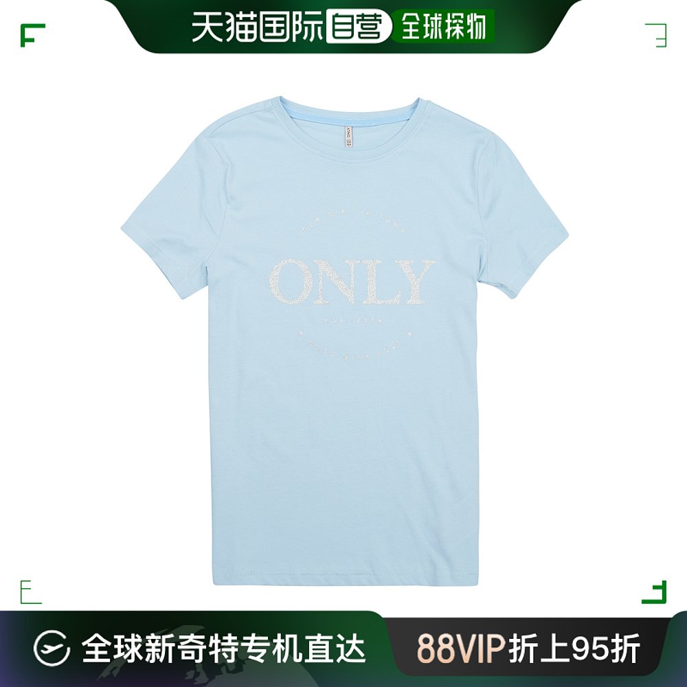 欧洲直邮Only 女孩 KOGWENDY S/S LOGO TOP BOX CP JRS 短袖T恤